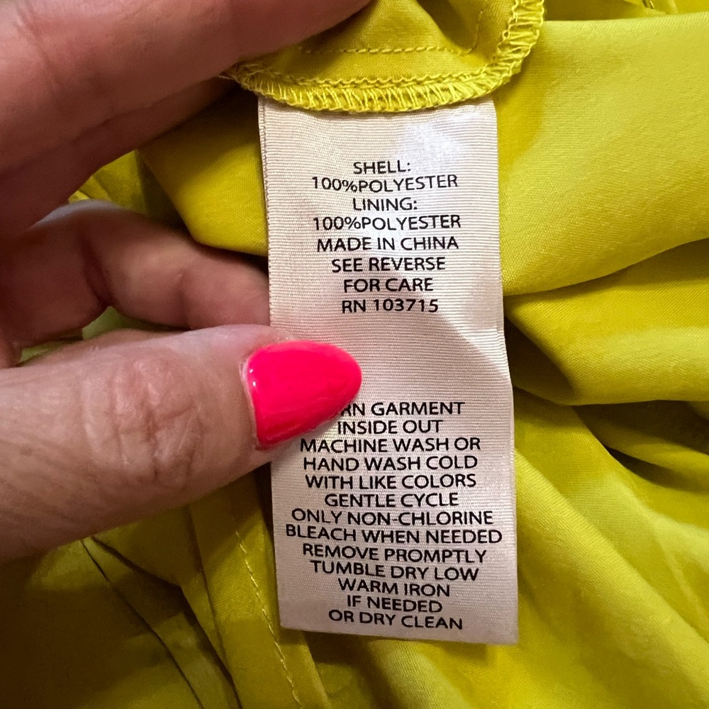 Nanette Lepore Lime Matcha dress size 8 - Picture 8 of 8
